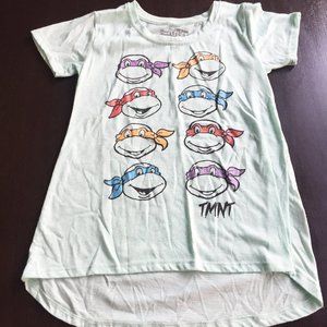 Girl's High Low Ninja Turtle Tshirt, sz XL (14-16)